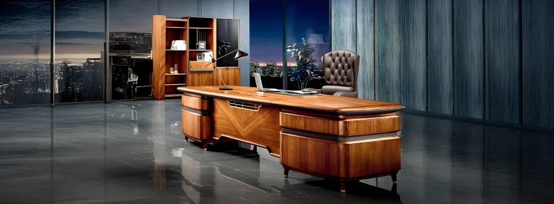 مكاتب خشب مودرن